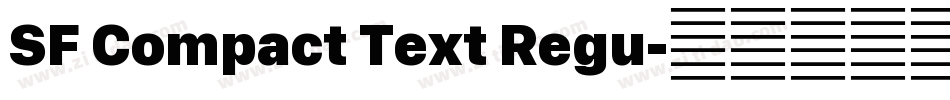 SF Compact Text Regu字体转换